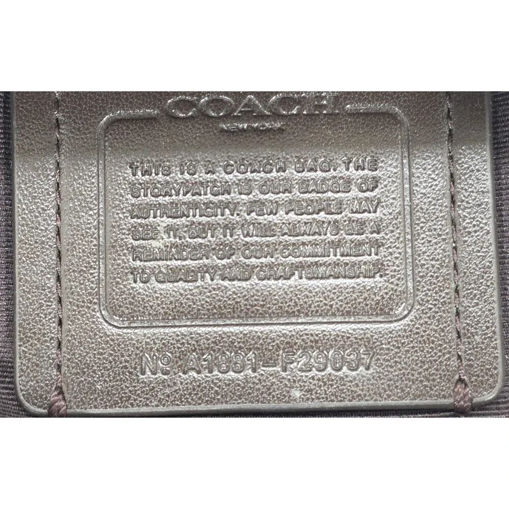 Coach Isla Small Leather Crossbody Bag Ivory Bow Chain Strap Coquette Preppy - Picture 11 of 15